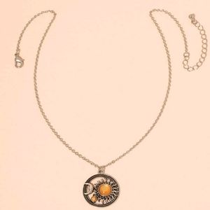 CELESTIAL SUN AND MOON NECKLACE NEW